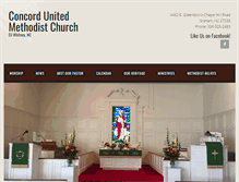 Tablet Screenshot of concordmethodist.org